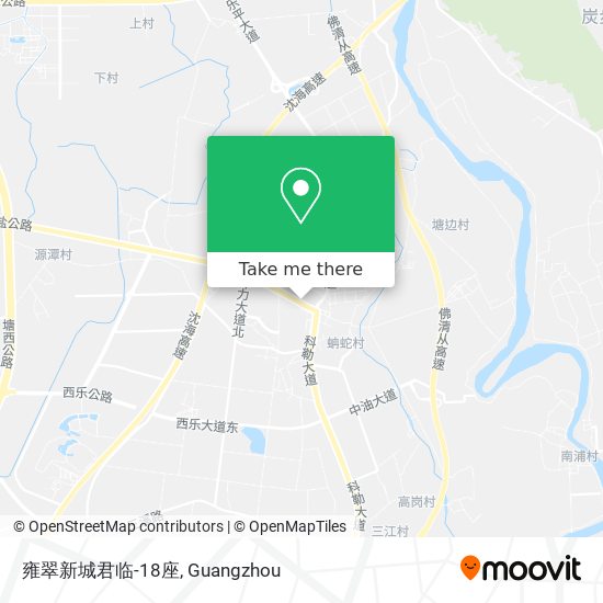 雍翠新城君临-18座 map