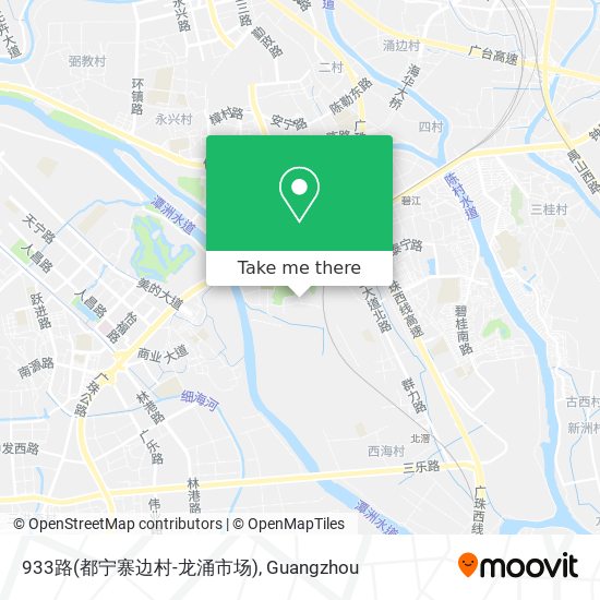 933路(都宁寨边村-龙涌市场) map