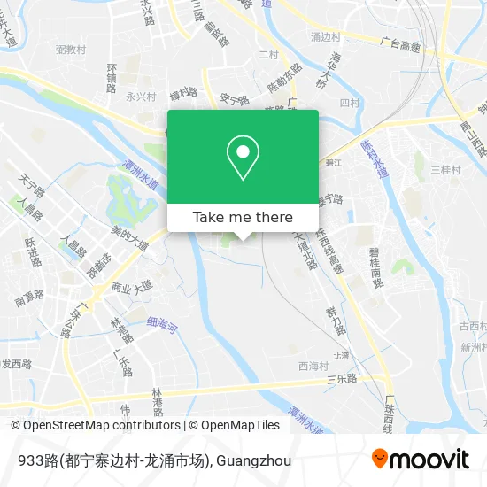 933路(都宁寨边村-龙涌市场) map