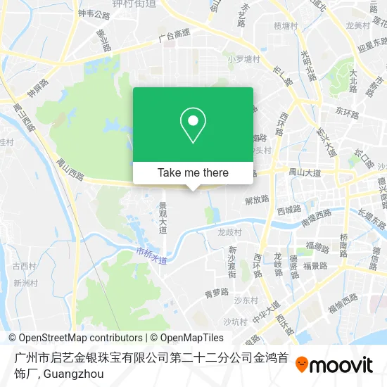 广州市启艺金银珠宝有限公司第二十二分公司金鸿首饰厂 map