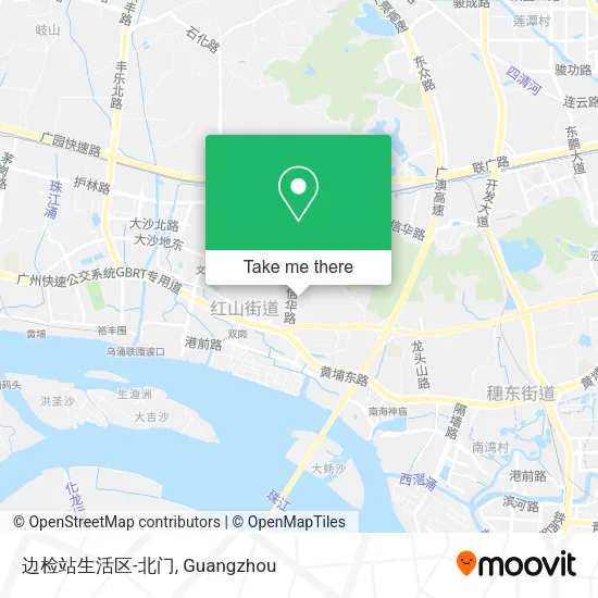 边检站生活区-北门 map
