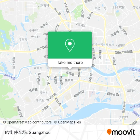 哈街停车场 map