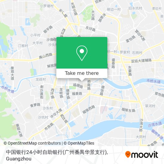 中国银行24小时自助银行(广州番禺华景支行) map