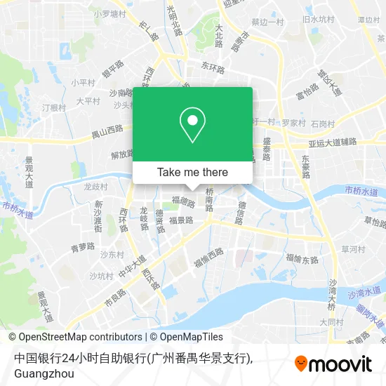 中国银行24小时自助银行(广州番禺华景支行) map