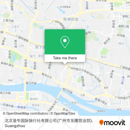 北京途牛国际旅行社有限公司(广州市东圃营业部) map