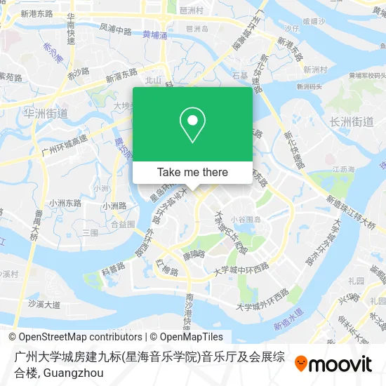 广州大学城房建九标(星海音乐学院)音乐厅及会展综合楼 map