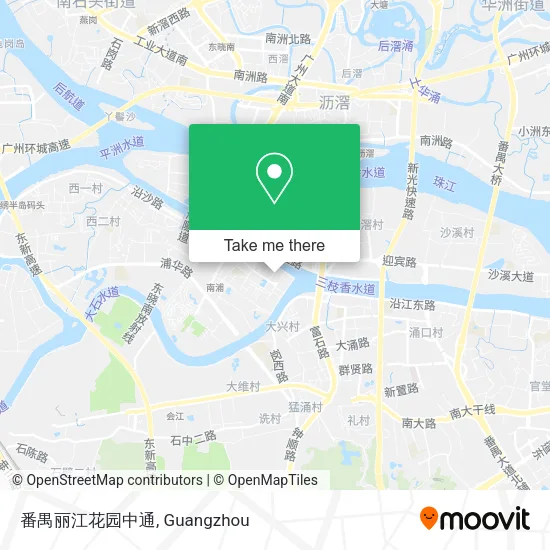 番禺丽江花园中通 map
