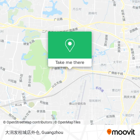 大润发桂城店外仓 map