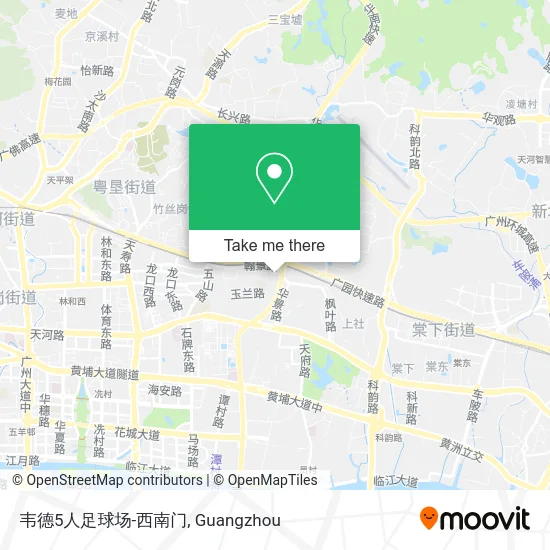 韦德5人足球场-西南门 map