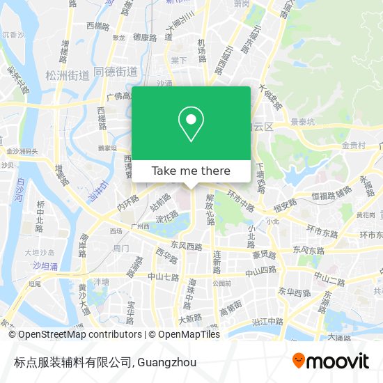 标点服装辅料有限公司 map