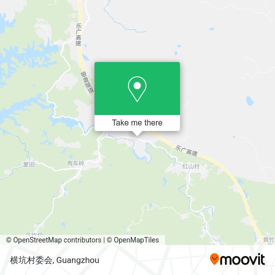 横坑村委会 map