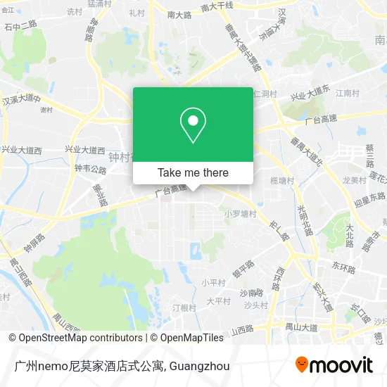 广州nemo尼莫家酒店式公寓 map