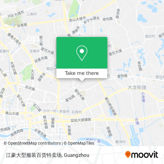 江豪大型服装百货特卖场 map