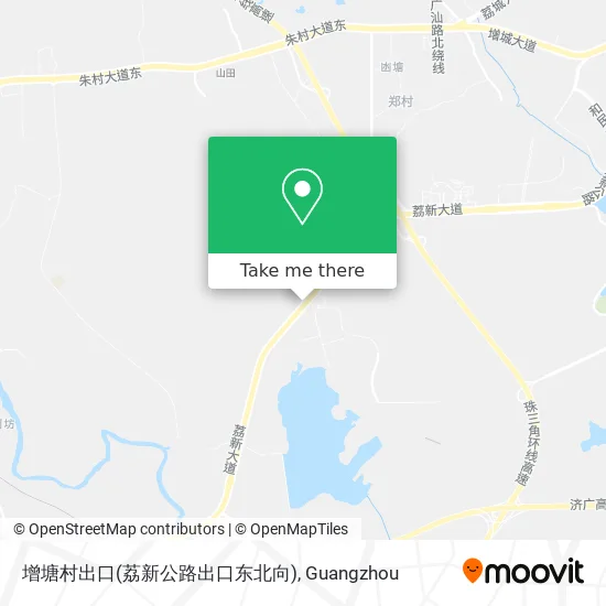 增塘村出口(荔新公路出口东北向) map