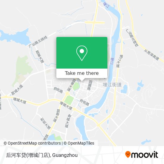 后河车贷(增城门店) map