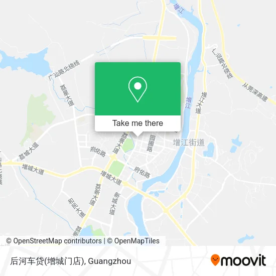 后河车贷(增城门店) map
