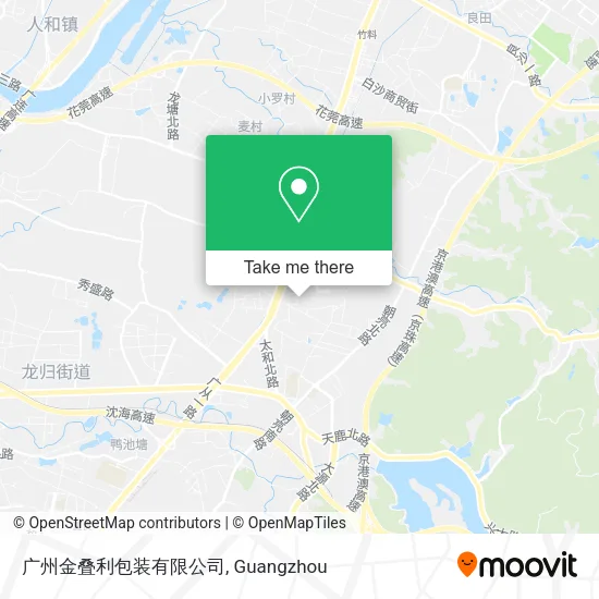 广州金叠利包装有限公司 map