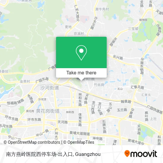南方燕岭医院西停车场-出入口 map