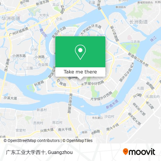 广东工业大学西十 map