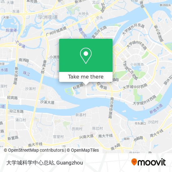 大学城科学中心总站 map