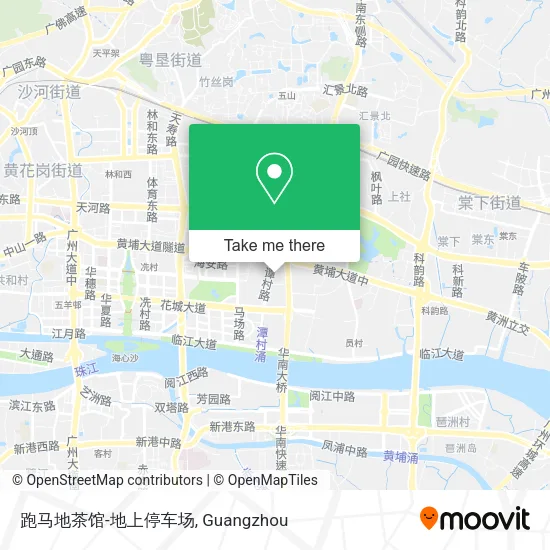 跑马地茶馆-地上停车场 map