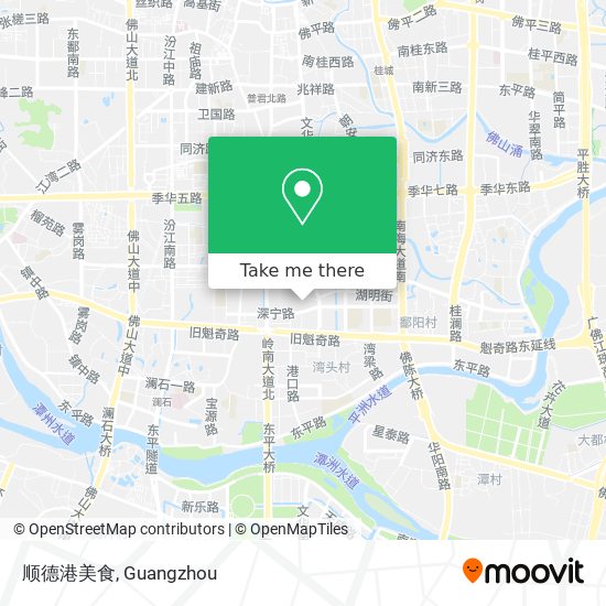 顺德港美食 map