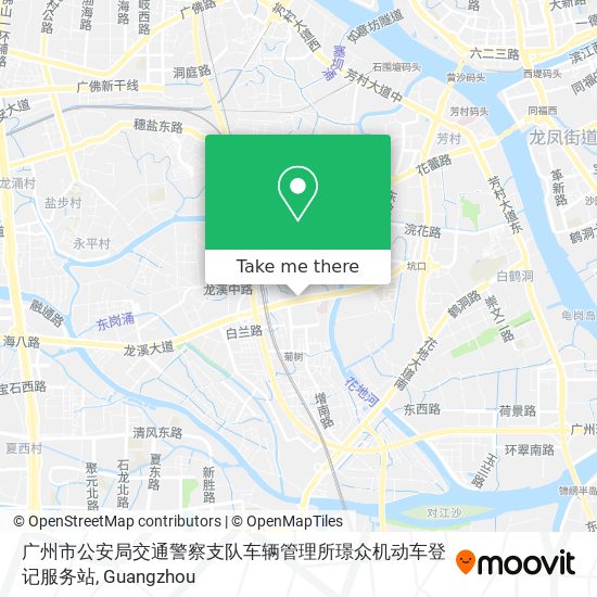 广州市公安局交通警察支队车辆管理所璟众机动车登记服务站 map