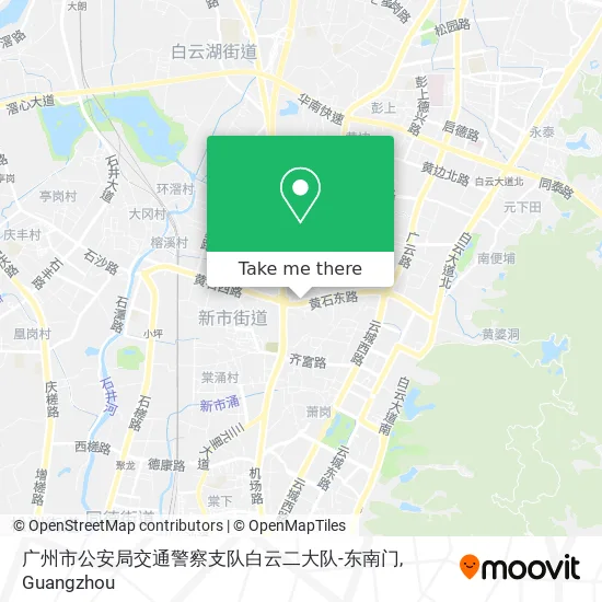 广州市公安局交通警察支队白云二大队-东南门 map