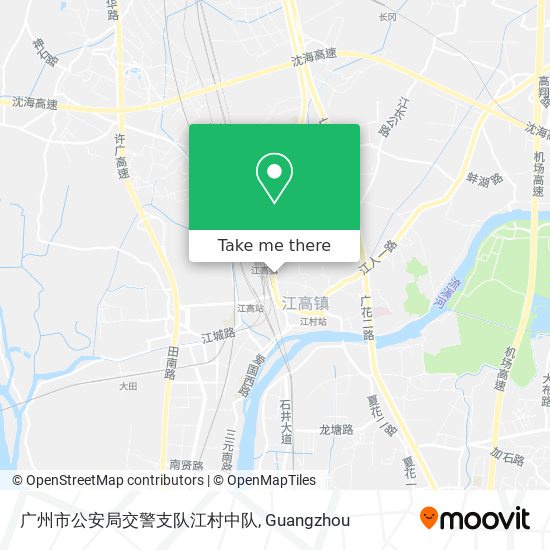 广州市公安局交警支队江村中队 map