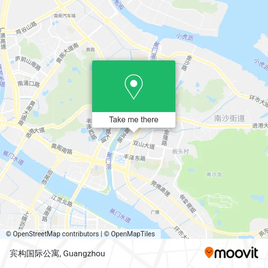 宾构国际公寓 map