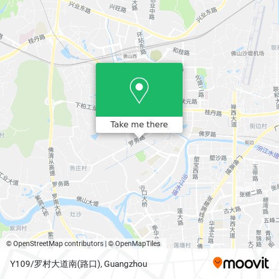 Y109/罗村大道南(路口) map