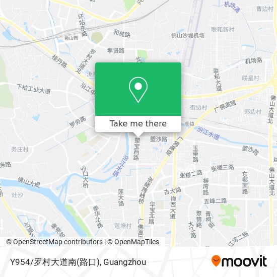 Y954/罗村大道南(路口) map