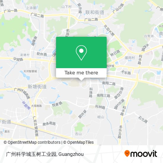 广州科学城玉树工业园 map