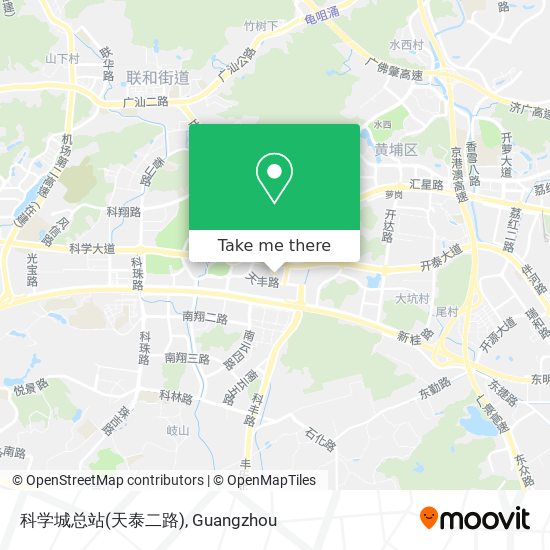 科学城总站(天泰二路) map
