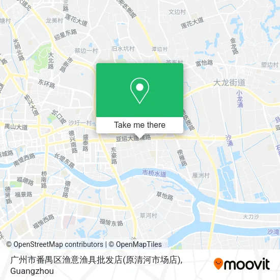 广州市番禺区渔意渔具批发店(原清河市场店) map
