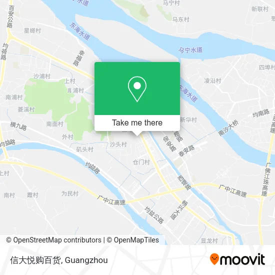 信大悦购百货 map