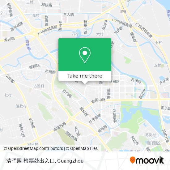 清晖园-检票处出入口 map