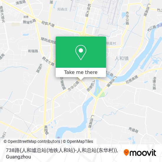 738路(人和墟总站(地铁人和站)-人和总站(东华村)) map