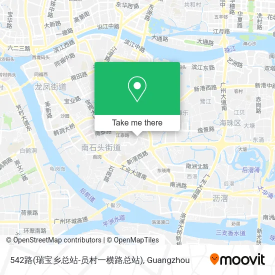 542路(瑞宝乡总站-员村一横路总站) map