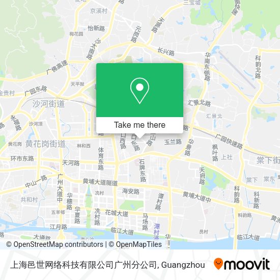 上海邑世网络科技有限公司广州分公司 map