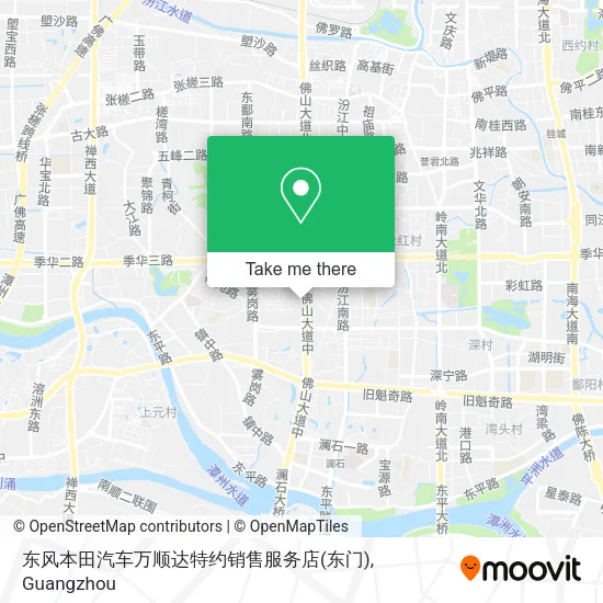东风本田汽车万顺达特约销售服务店(东门) map