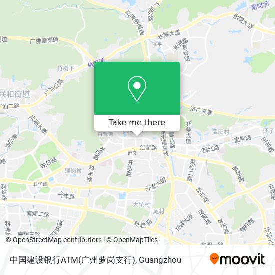 中国建设银行ATM(广州萝岗支行) map