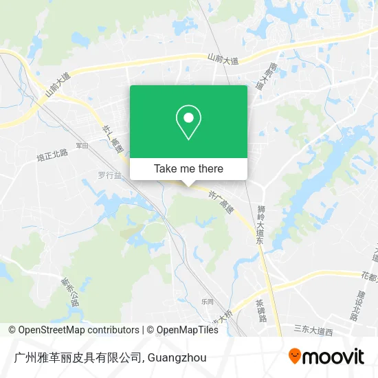 广州雅革丽皮具有限公司 map