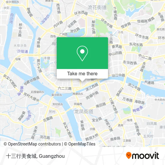 十三行美食城 map