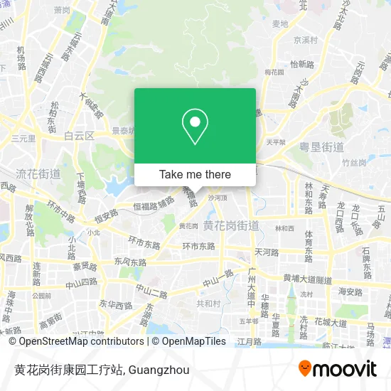黄花岗街康园工疗站 map