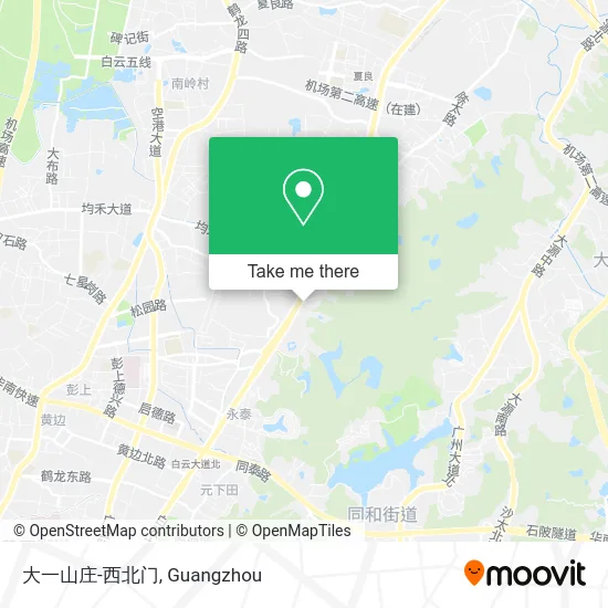 大一山庄-西北门 map