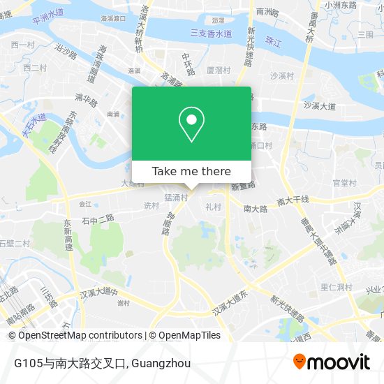 G105与南大路交叉口 map