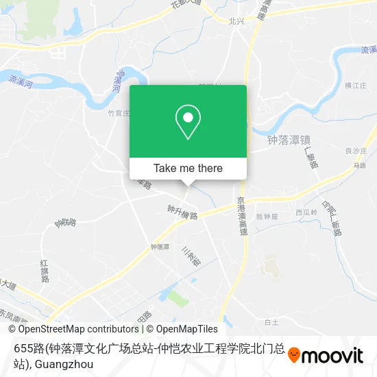 655路(钟落潭文化广场总站-仲恺农业工程学院北门总站) map