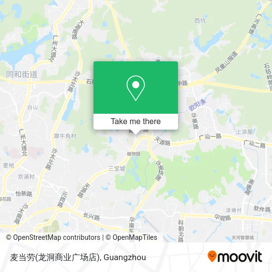 麦当劳(龙洞商业广场店) map