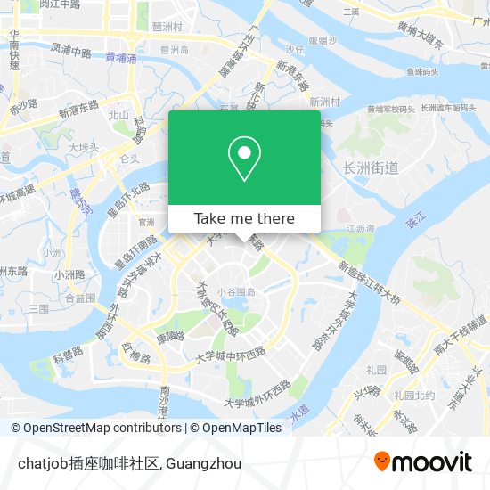 chatjob插座咖啡社区 map
